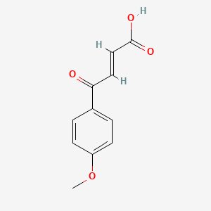 (E)-4-(4-Methoxyphenyl)-4-oxobut-2-enoic acid chemical structure (CAS 20972-37-6)