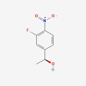 (S)-1-(3-Fluoro-4-nitrophenyl)ethanol chemical structure (CAS 2097713-63-6)