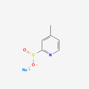 Sodium 4-methylpyridine-2-sulfinate chemical structure (CAS 2097773-45-8)