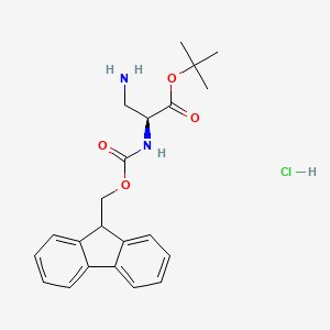 Fmoc-L-Dap-OtBu HCl chemical structure (CAS 2098497-06-2)