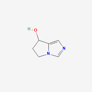 6,7-Dihydro-5H-pyrrolo[1,2-c]imidazol-7-ol chemical structure (CAS 2098584-35-9)