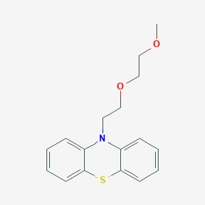 10-(2-(2-Methoxyethoxy)ethyl)-10H-phenothiazine chemical structure (CAS 2098786-35-5)