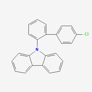9-(4'-chloro-[1,1'-biphenyl]-2-yl)-9H-carbazole chemical structure (CAS 2098811-14-2)