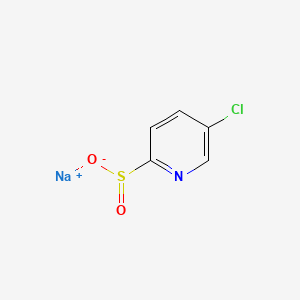 Sodium 5-chloropyridine-2-sulfinate chemical structure (CAS 2098851-54-6)