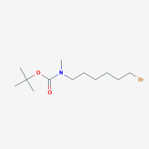 tert-Butyl (6-bromohexyl)(methyl)carbamate chemical structure (CAS 2098982-76-2)