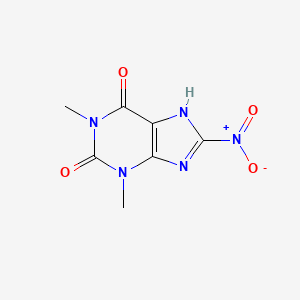 1,3-Dimethyl-8-nitro-1H-purine-2,6(3H,9H)-dione chemical structure (CAS 2099-73-2)