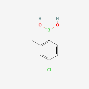 4-Chloro-2-methylphenylboronic acid chemical structure (CAS 209919-30-2)