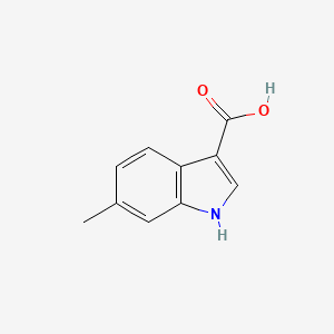 6-Methyl-1H-indole-3-carboxylic acid chemical structure (CAS 209920-43-4)