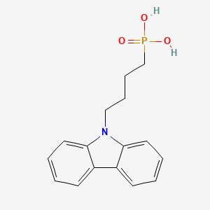 (4-(9H-Carbazol-9-yl)butyl)phosphonic acid chemical structure (CAS 20999-36-4)