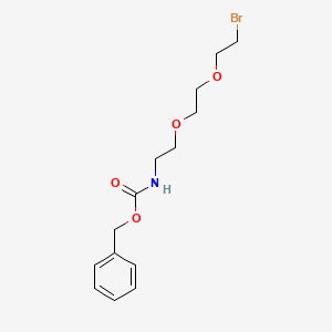 Benzyl (2-(2-(2-bromoethoxy)ethoxy)ethyl)carbamate chemical structure (CAS 2100283-00-7)