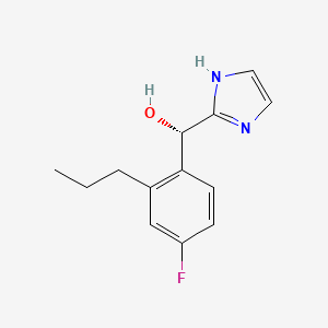 (S)-(4-Fluoro-2-propylphenyl)(1H-imidazol-2-yl)methanol chemical structure (CAS 2100285-41-2)
