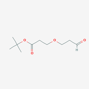 tert-Butyl 3-(3-oxopropoxy)propanoate chemical structure (CAS 2100306-48-5)