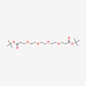 Di-tert-butyl 4,7,10,13-tetraoxahexadecanedioate chemical structure (CAS 2100306-53-2)