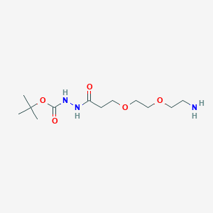 Amino-peg2-t-Boc-hydrazide chemical structure (CAS 2100306-60-1)
