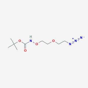 tert-Butyl (2-(2-azidoethoxy)ethoxy)carbamate chemical structure (CAS 2100306-67-8)