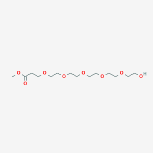 Hydroxy-peg5-methyl ester chemical structure (CAS 2100306-80-5)