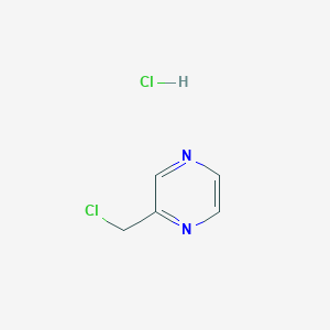 2-(Chloromethyl)pyrazine hydrochloride chemical structure (CAS 210037-98-2)