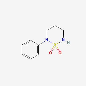 2-Phenyl-1,2,6-thiadiazinane 1,1-dioxide chemical structure (CAS 210046-95-0)