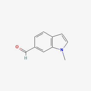 1-Methyl-1H-indole-6-carbaldehyde chemical structure (CAS 21005-45-8)