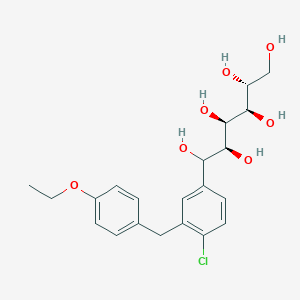 (2S,3R,4R,5R)-1-(4-Chloro-3-(4-ethoxybenzyl)phenyl)hexane-1,2,3,4,5,6-hexaol chemical structure (CAS 2100872-88-4)