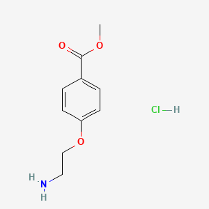 Methyl 4-(2-aminoethoxy)benzoate hydrochloride chemical structure (CAS 210113-85-2)