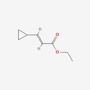 (E)-Ethyl 3-cyclopropylacrylate chemical structure (CAS 21014-26-6)