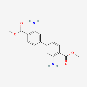 Dimethyl 3,3'-diamino-[1,1'-biphenyl]-4,4'-dicarboxylate chemical structure (CAS 2101636-49-9)