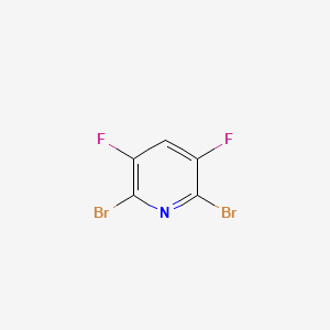 2,6-Dibromo-3,5-difluoropyridine chemical structure (CAS 210169-13-4)