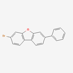 3-Bromo-7-phenyldibenzo[b,d]furan chemical structure (CAS 2101813-26-5)
