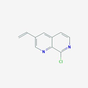 8-Chloro-3-vinyl-1,7-naphthyridine chemical structure (CAS 2101842-28-6)