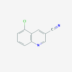 5-Chloroquinoline-3-carbonitrile chemical structure (CAS 2102411-05-0)