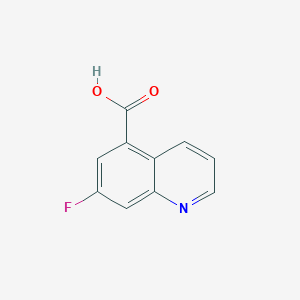 7-Fluoroquinoline-5-carboxylic acid chemical structure (CAS 2102412-56-4)