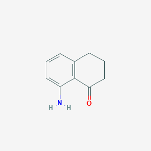 8-Amino-3,4-dihydronaphthalen-1(2H)-one chemical structure (CAS 210346-49-9)