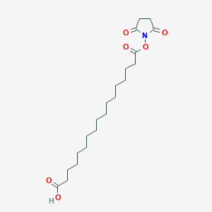 17-((2,5-Dioxopyrrolidin-1-yl)oxy)-17-oxoheptadecanoic acid chemical structure (CAS 2103921-62-4)
