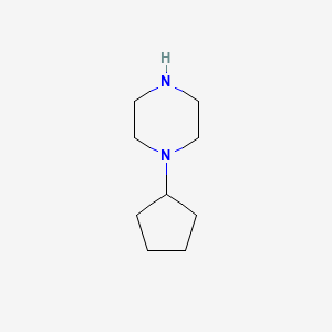 1-Cyclopentylpiperazine chemical structure (CAS 21043-40-3)