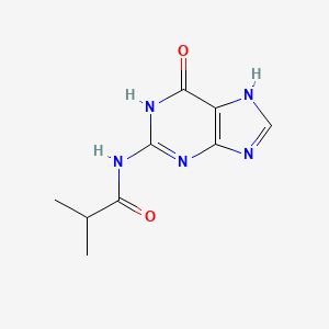 N-(6-Oxo-6,7-dihydro-1H-purin-2-yl)isobutyramide chemical structure (CAS 21047-89-2)