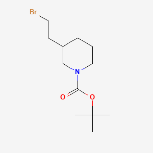 tert-Butyl 3-(2-bromoethyl)piperidine-1-carboxylate chemical structure (CAS 210564-54-8)