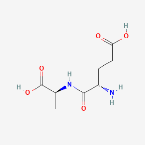 (S)-4-Amino-5-(((S)-1-carboxyethyl)amino)-5-oxopentanoic acid chemical structure (CAS 21064-18-6)