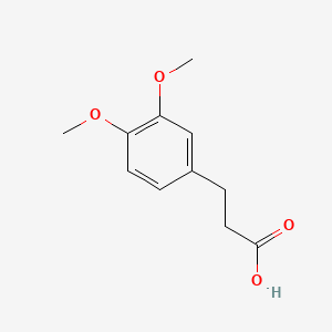 3-(3,4-Dimethoxyphenyl)propionic acid chemical structure (CAS 2107-70-2)