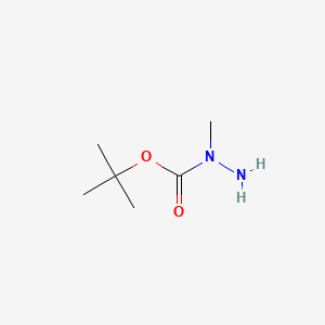 1-Boc-1-methylhydrazine chemical structure (CAS 21075-83-2)