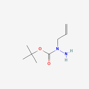tert-Butyl 1-allylhydrazinecarboxylate chemical structure (CAS 21075-86-5)