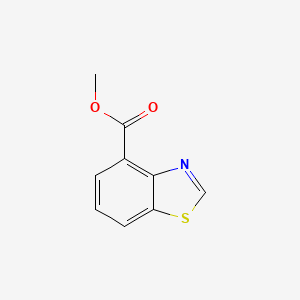 Methyl benzo[d]thiazole-4-carboxylate chemical structure (CAS 2107543-87-1)