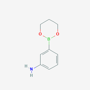 3-(1,3,2-Dioxaborinan-2-yl)aniline chemical structure (CAS 210775-52-3)