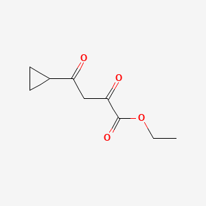 Ethyl 4-cyclopropyl-2,4-dioxobutanoate chemical structure (CAS 21080-80-8)