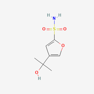 4-(2-Hydroxypropan-2-yl)furan-2-sulfonamide chemical structure (CAS 210827-34-2)