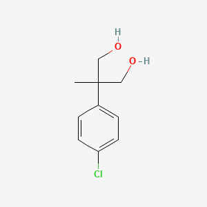 2-(4-Chlorophenyl)-2-methylpropane-1,3-diol chemical structure (CAS 2109-24-2)