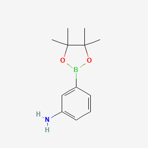 3-(4,4,5,5-Tetramethyl-1,3,2-dioxaborolan-2-yl)aniline chemical structure (CAS 210907-84-9)