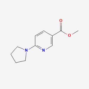 Methyl 6-(pyrrolidin-1-yl)nicotinate chemical structure (CAS 210963-94-3)