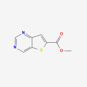 Methyl thieno[3,2-d]pyrimidine-6-carboxylate chemical structure (CAS 2110695-71-9)