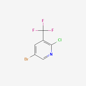 5-Bromo-2-chloro-3-(trifluoromethyl)pyridine chemical structure (CAS 211122-40-6)